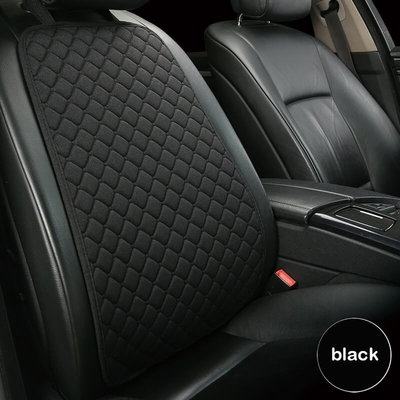 Linen Car Seat Cover in Black
