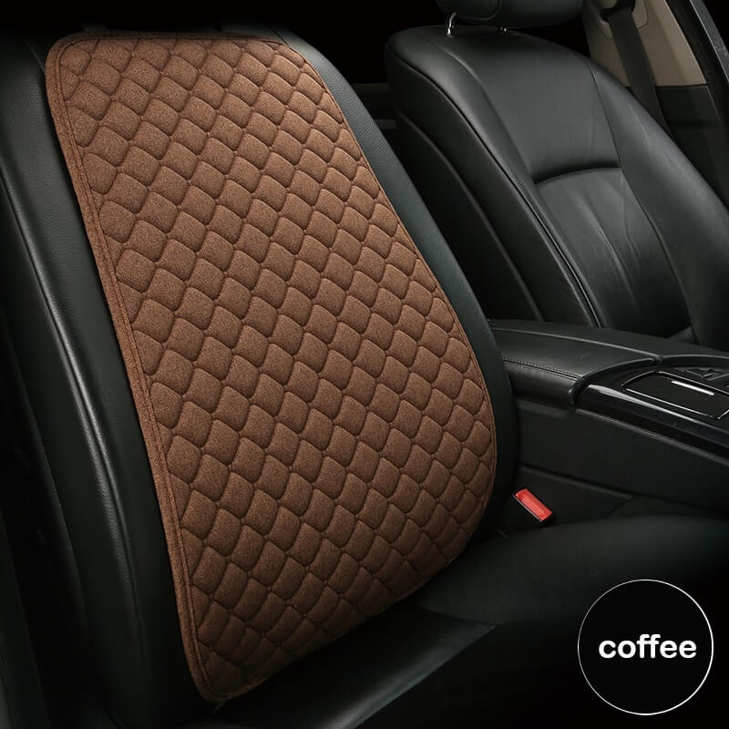 Linen Car Seat Cover in Coffee