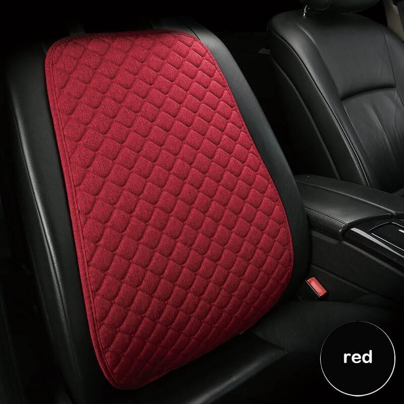 Linen Car Seat Cover in Red